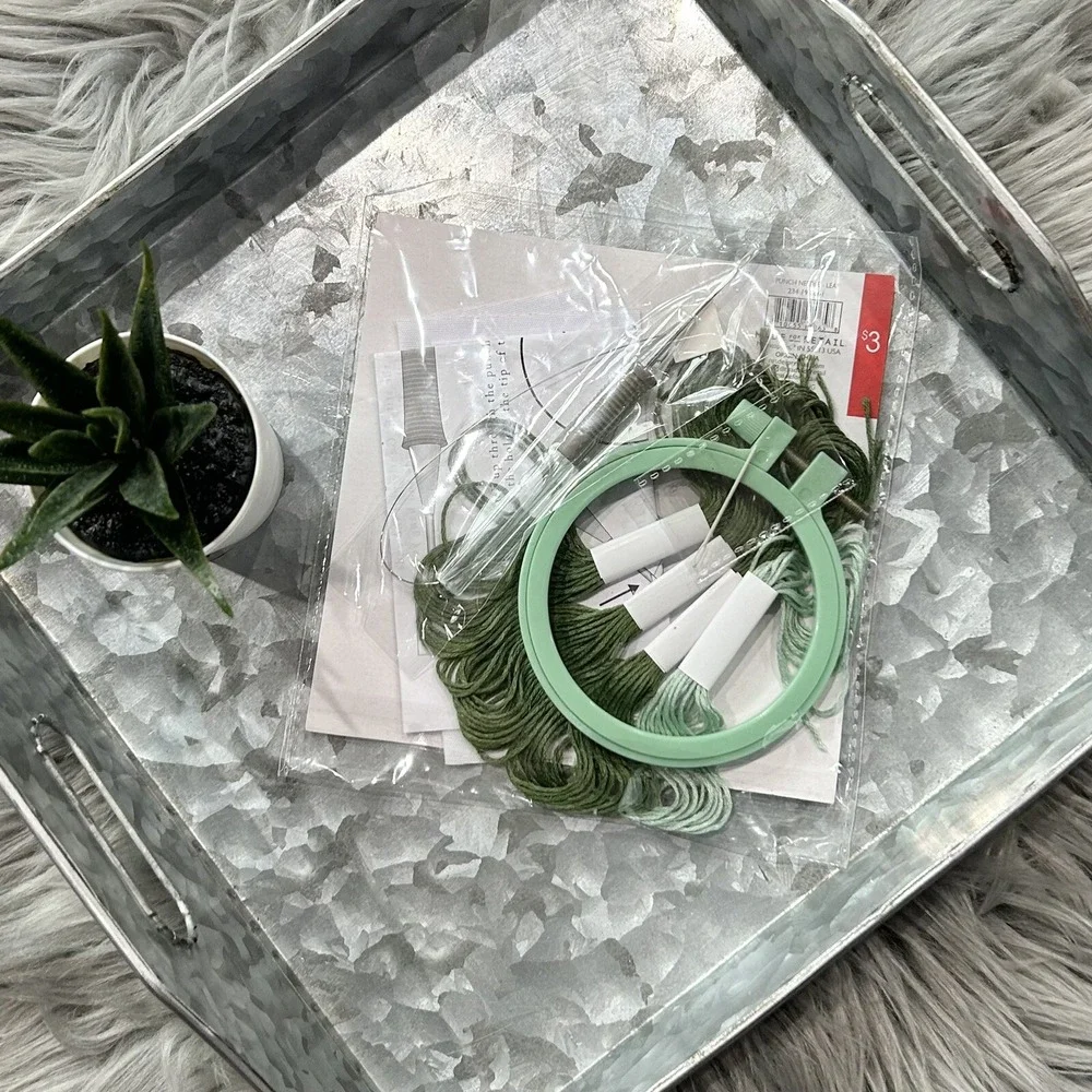 Punch Needle Complete Kit-‎ Green Leaf NEW